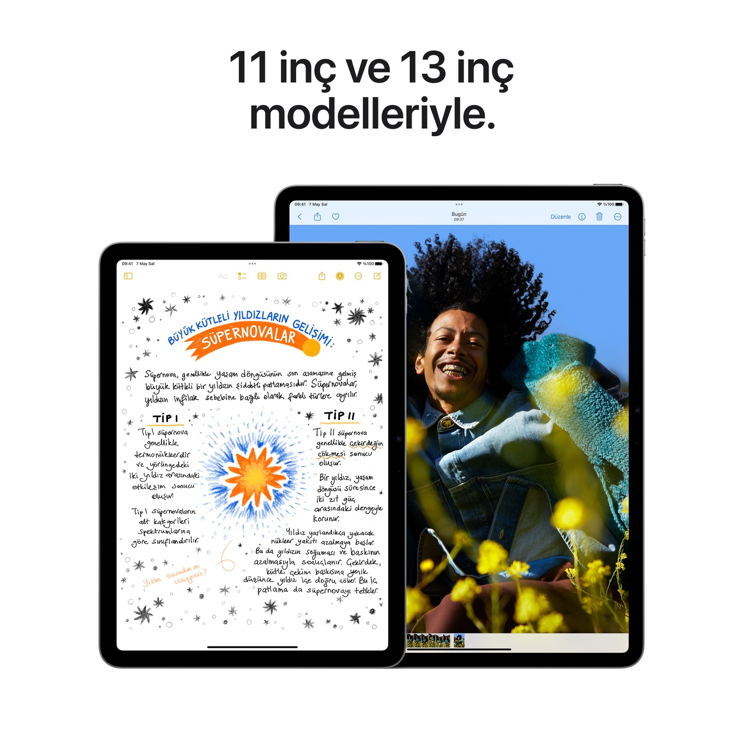 Apple 13 inç iPad Air M2 Wi-Fi + Cellular 128GB Mavi  MV6R3TU/A