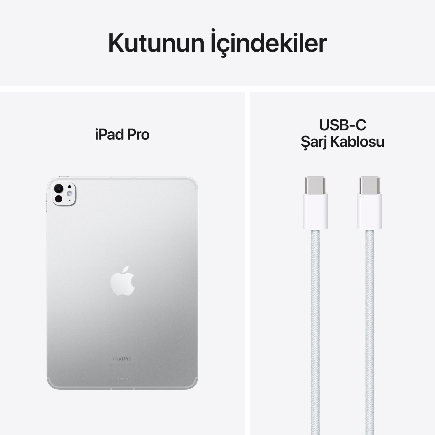 Apple 11 inç iPad Pro M4 WiFi + Cellular 2TB  Standard  Cam Gümüş  MVW83TU/A