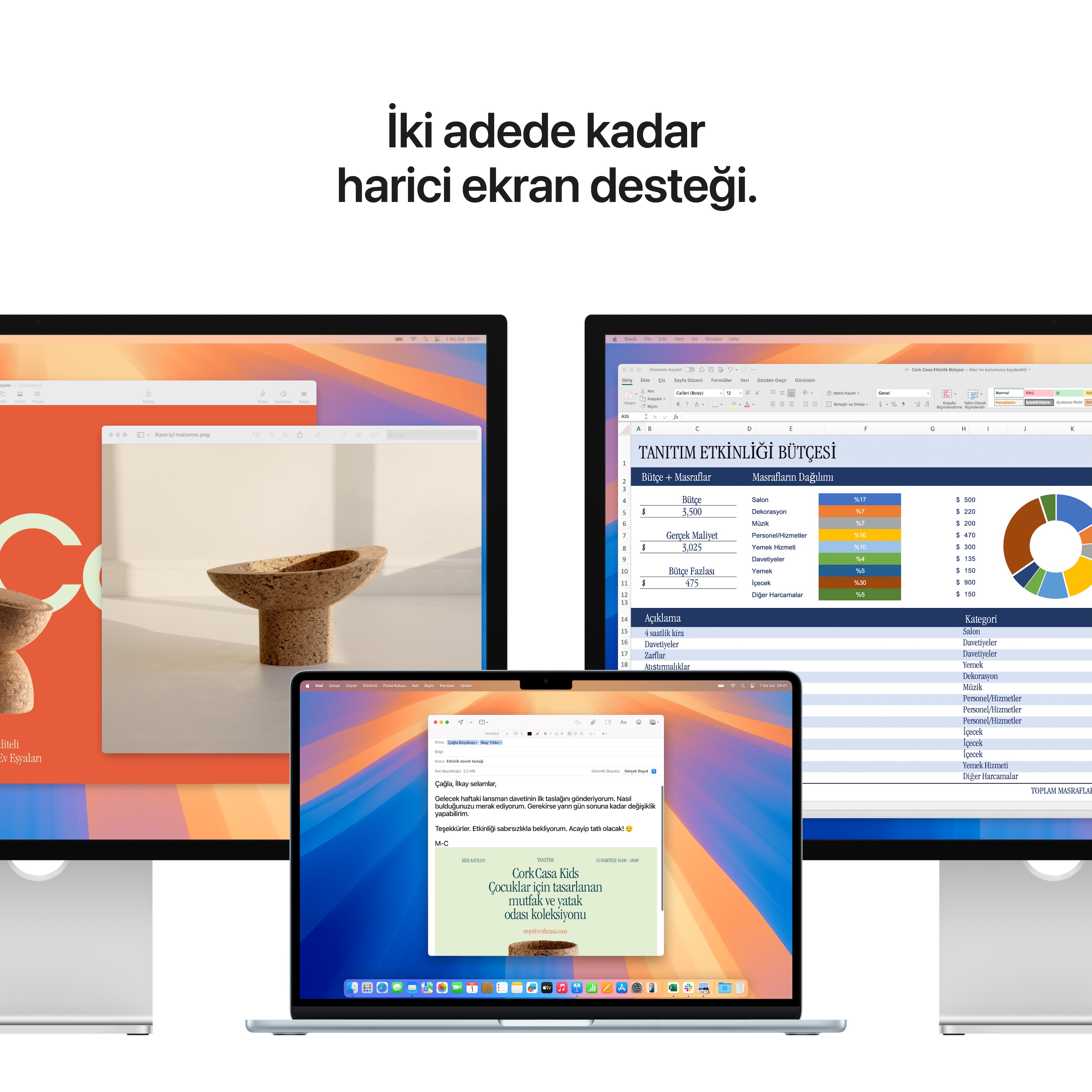 Apple MacBook Air 15 inç M4 Çip 10 Çekirdekli CPU 10 Çekirdekli GPU 16GB Bellek 256GB SSD Gece Yarısı MW1L3TU/A