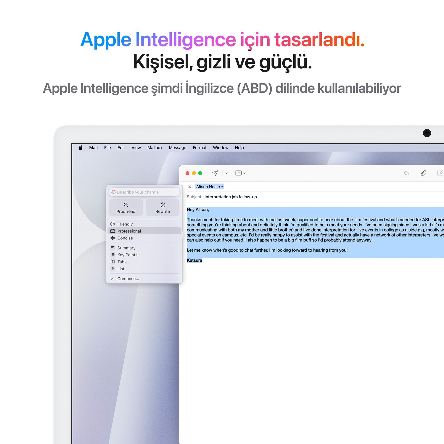 Apple iMac 24inc Retina 4.5K, M4 8-core CPU, 8-core GPU, 16GB Bellek, 256GB SSD, Gümüş  MWUC3TU/A