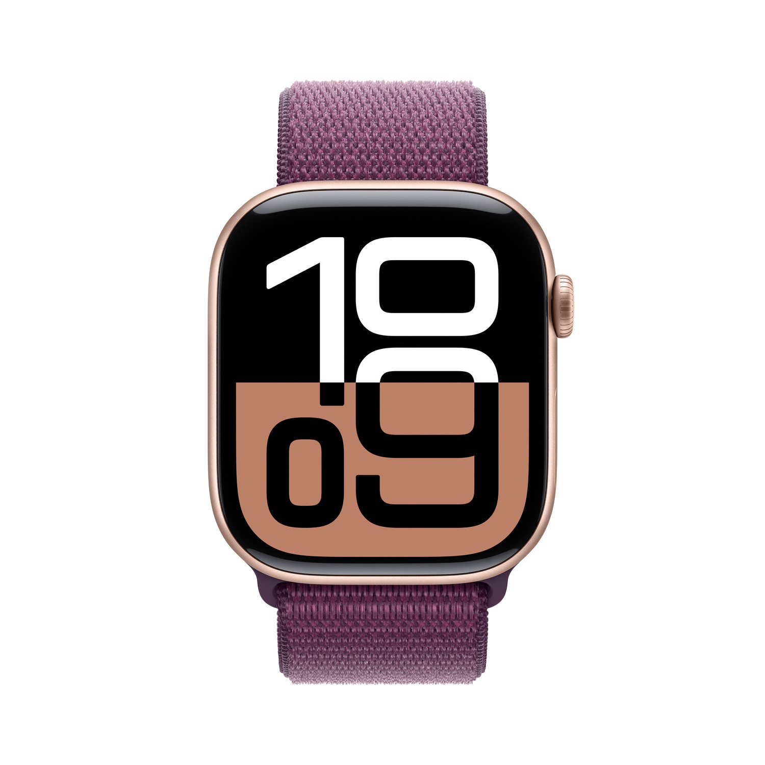 Apple Watch Series 10 GPS + Cellular 46mm Roze Altın Rengi Alüminyum Kasa  Kırmızı Erik Spor Loop  MWY83TU/A
