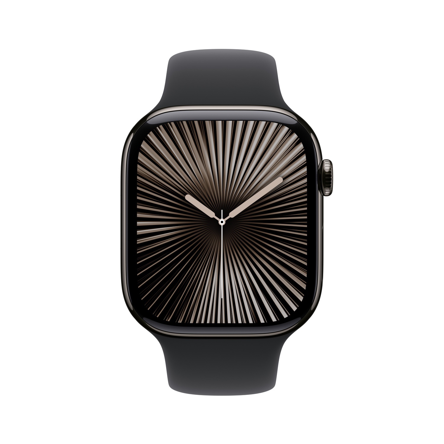Apple Watch Series 10 GPS + Cellular 46mm Arduvaz Titanyum Kasa  Siyah Spor Kordon - M/L  MWYE3TU/A