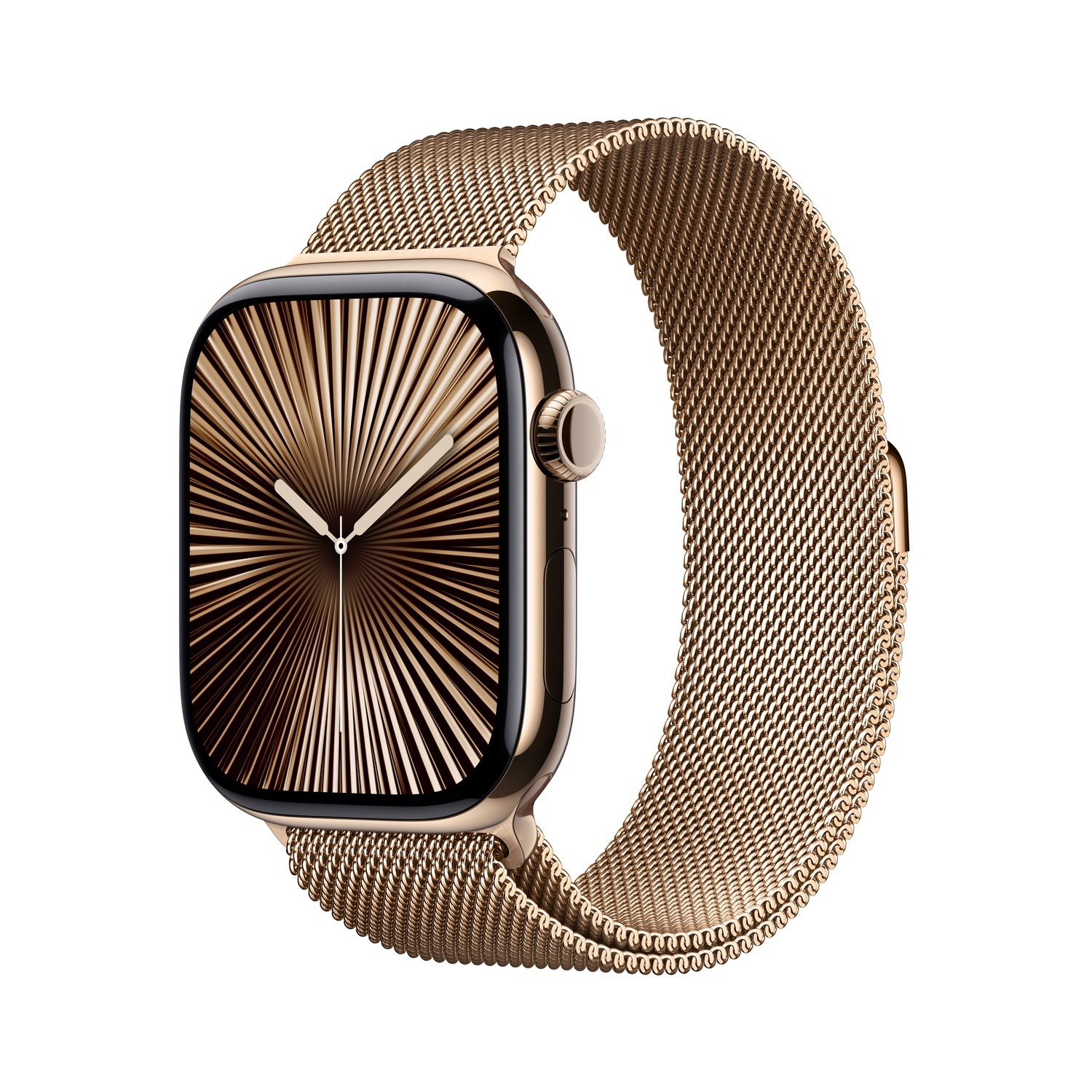 Apple Watch Series 10 GPS + Cellular 46mm Altın Rengi Titanyum Kasa  Altın Rengi Milano Loop - M/L  MX003TU/A