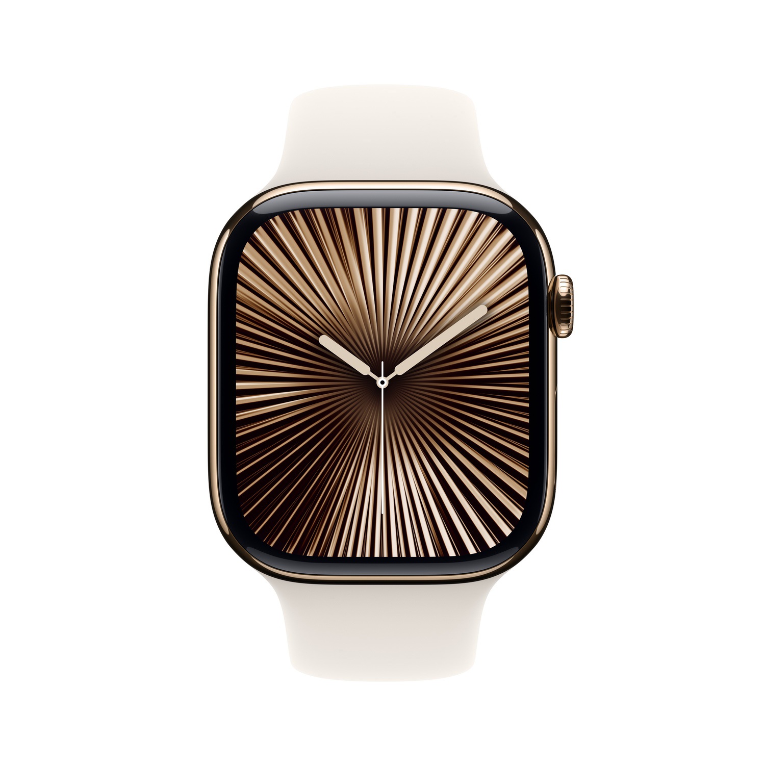 Apple Watch Series 10 GPS + Cellular 42mm Altın Rengi Titanyum Kasa  Yıldız Işığı Spor Kordon - M/L  MX073TU/A