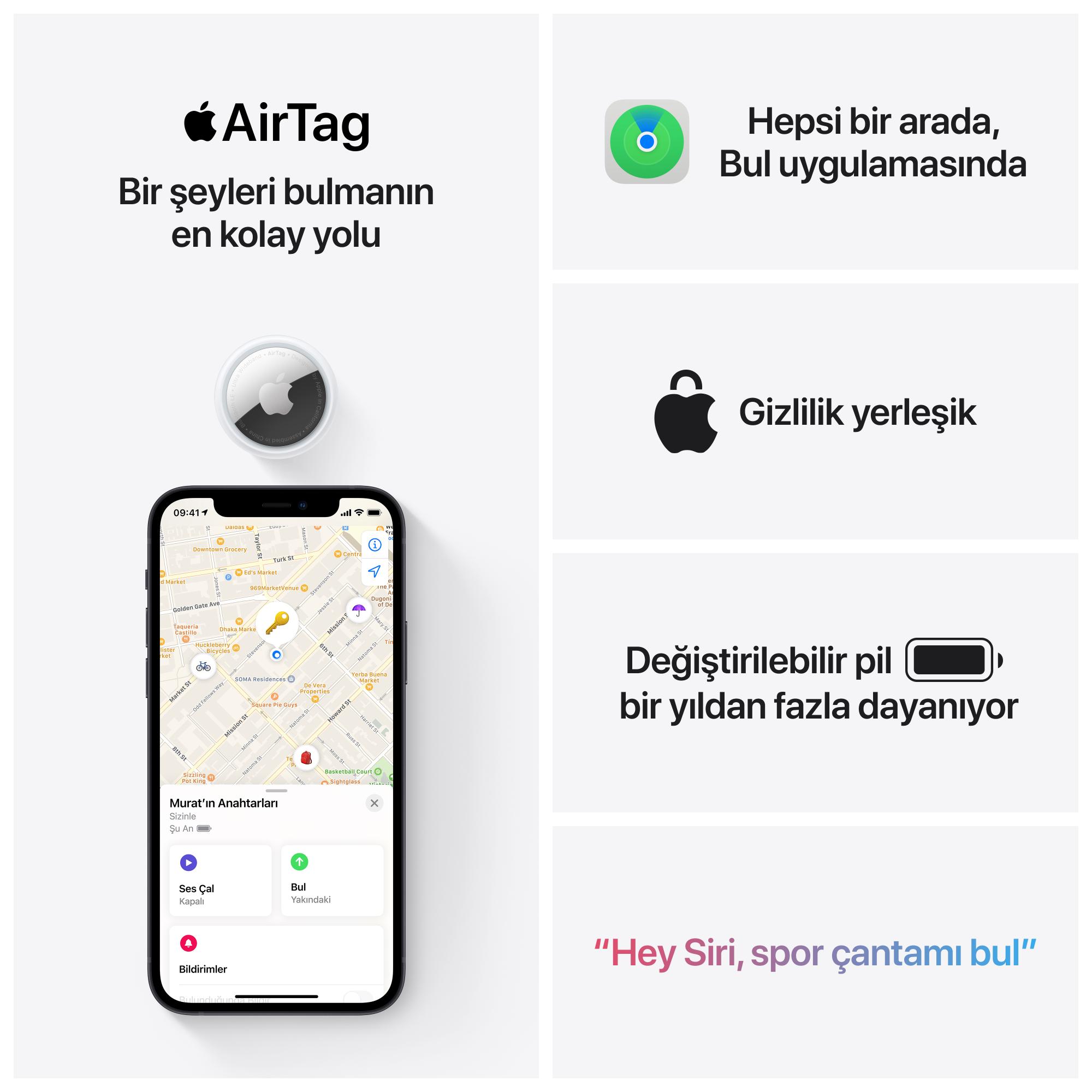 Apple AirTag (4’lü Paket) MX542TU/A