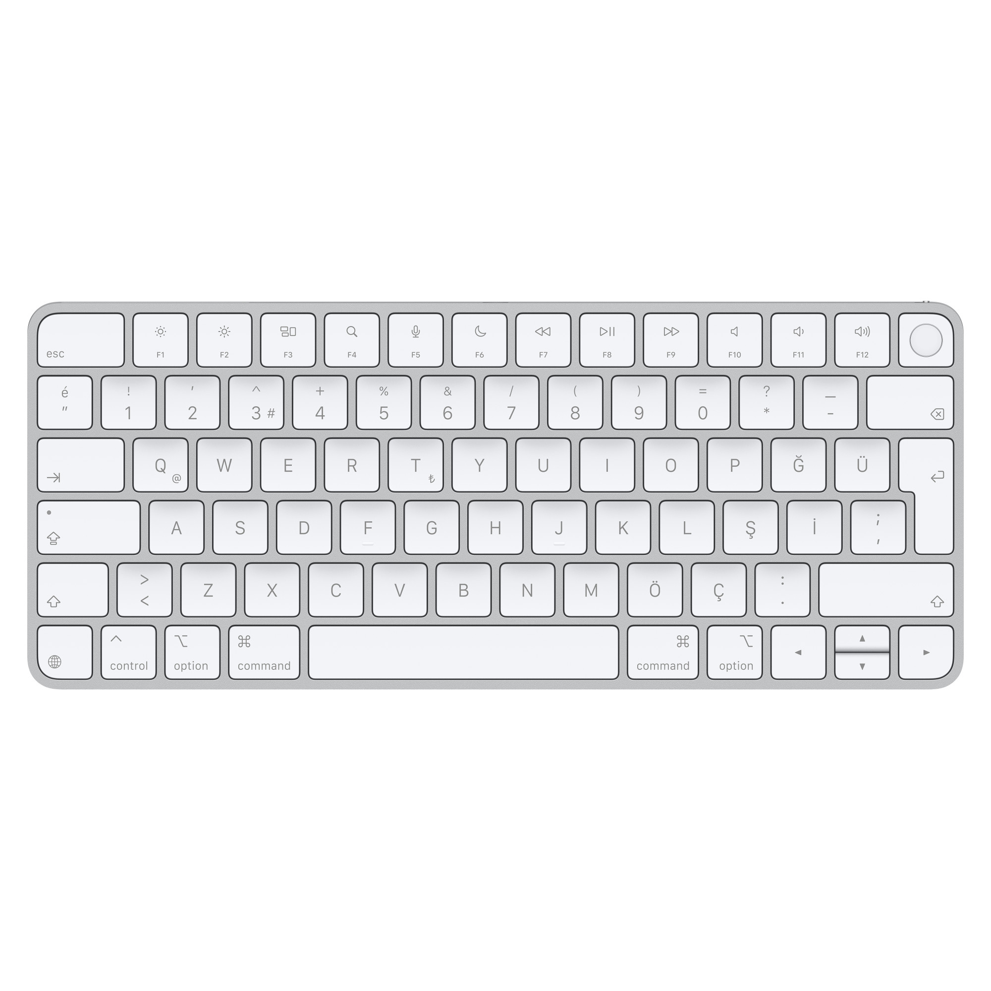 Apple çipli Mac modelleri için Touch ID özellikli Magic Keyboard (USB-C) - Türkçe Q Klavye MXCK3TQ/A
