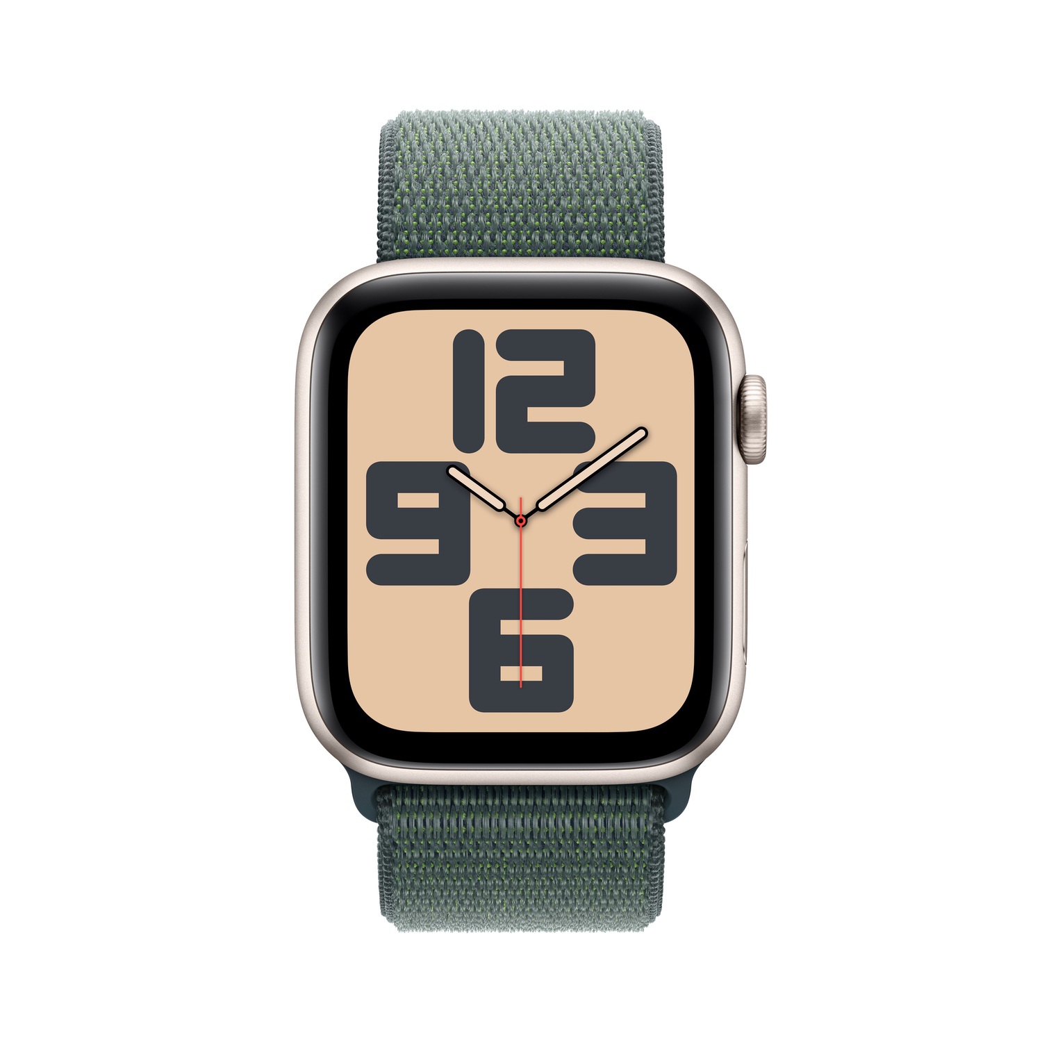 Apple Watch SE GPS 44mm Yıldız Işığı Alüminyum Kasa  Göl Yeşili Spor Loop  MXEW3TU/A