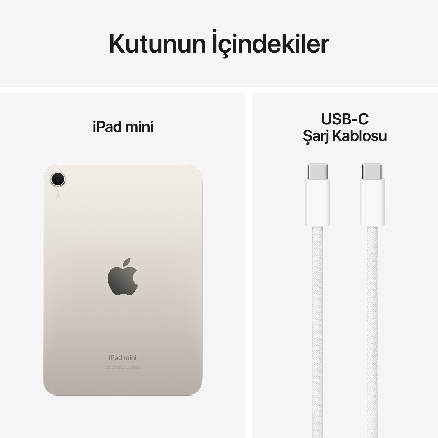 Apple iPad Mini 512GB 8.3 inç  Wi-Fi Yıldız Işığı  MYH23TU/A