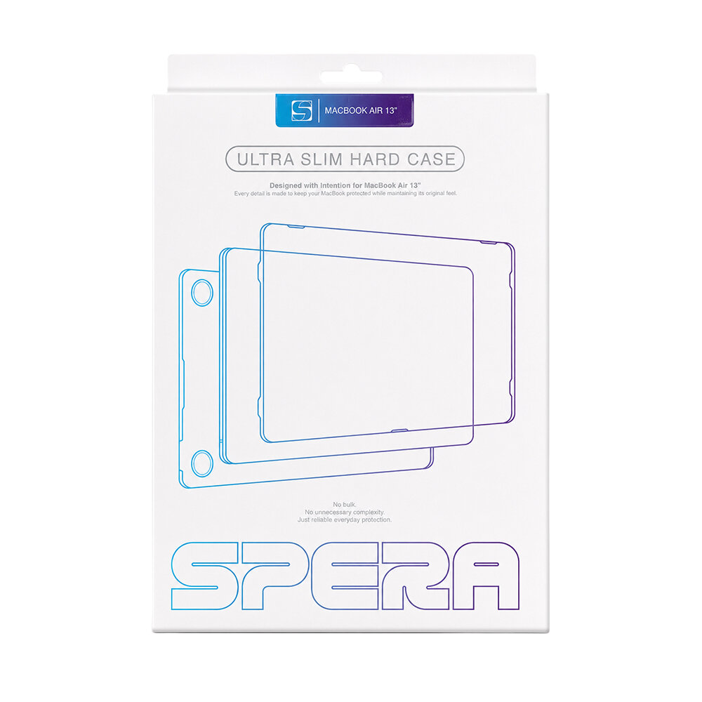 Spera MacBook Air 13 İnç Ultra İnce Sert Kılıf - Şeffaf SP-MC001