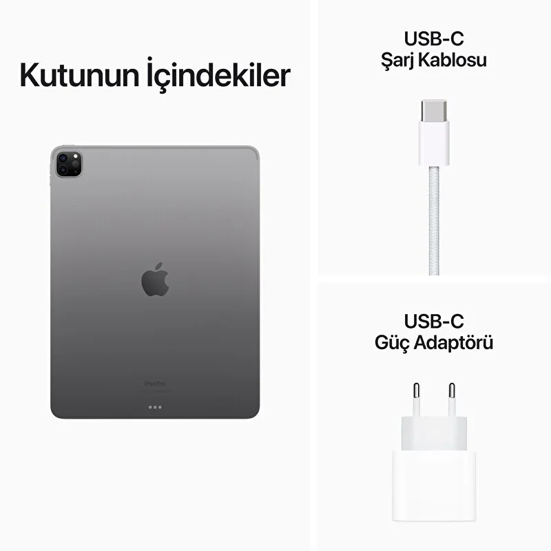 Apple 12.9 inç iPad Pro Wi-Fi 128GB - Uzay Grisi - TEŞHİR TEŞHİR-MNXP3TU/A