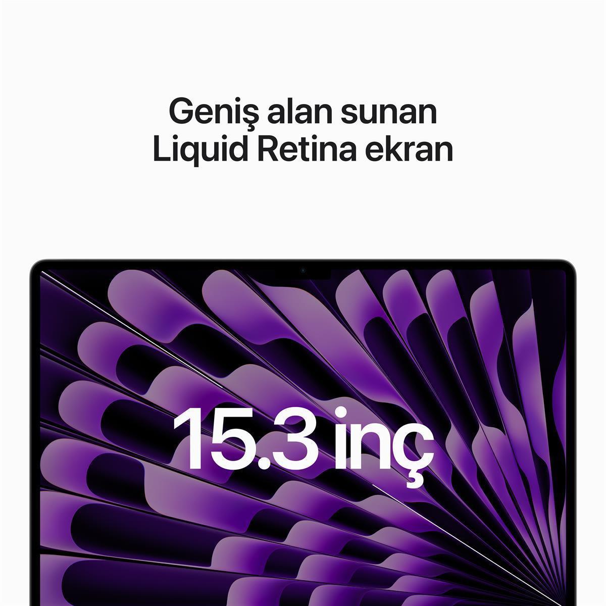 15 inç MacBook Air M2 - Uzay Grisi 8CPU 10GPU 512 SSD 16GB RAM Z18N000UY