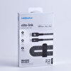 Momax Elite USB-C to Lightning Kablo (2.2m)-Siyah 4894222056978