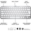 Logitech MX Keys Mini Mac BT Klavye - Beyaz