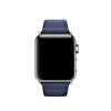 Apple Watch 38 -40 mm Klasik Tokalı Gece Mavisi Hakiki Deri Kordon MPWD2ZM/A