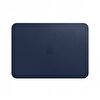 Apple 12 inç MacBook için Deri Zarf (Leather Sleeve) Kılıf  - Gece Mavisi MQG02ZM/A