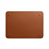 Apple 12 inç MacBook için Deri Zarf (Leather Sleeve) Kılıf  - Klasik Kahve