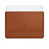 Apple 15 inç MacBook Pro için Deri Zarf Leather Sleeve Kılıf  - Klasik Kahve 