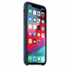 Apple iPhone XS Deri Kılıf - Gece Mavisi MRWN2ZM/A