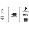 Hama Mikro USB Adaptörü - Apple Lightning Plug, MFI, Siyah 4047443342584