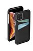 Krusell iPhone 11 Pro Kart Bölmeli Deri  Kılıf - Siyah