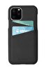 Krusell iPhone 11 Pro Kart Bölmeli Deri  Kılıf - Siyah