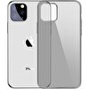 Baseus Simplicity iPhone 11 Pro Max Silikon Kılıf Füme