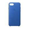 Apple iPhone 8 / 7 için Deri Kılıf - Mavi