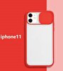 Piili iPhone 11 Cam Slide Kılıf - Kırmızı