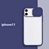 Piili iPhone 11 Cam Slide Kılıf - Lacivert