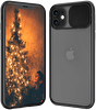Piili iPhone 11 Cam Slide Kılıf - Siyah