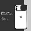 Piili iPhone 11 Cam Slide Kılıf - Siyah
