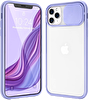 Piili iPhone 11 Pro Cam Slide Kılıf - Lila 6944628910058