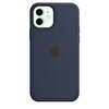 iPhone 12 | 12 Pro için MagSafe özellikli Silikon Kılıf - Koyu Lacivert