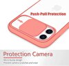Piili iPhone 12 Pro Max Cam Slide Kılıf - Pembe