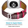 Naztech 38-40 mm Deri Kayış - Pembe 15226