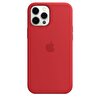 iPhone 12 Pro Max için MagSafe özellikli Silikon Kılıf - Kırmızı (PRODUCT)RED