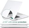 Piili MacBook Pro 16 Hardshell Mat Kapak - Şeffaf 6944629135153