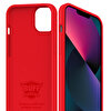 Buff iPhone 13 Mini Rubber Fit Kılıf - Kırmızı 8682750457468