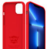 Buff iPhone 13 Pro Rubber Fit Kılıf - Kırmızı 8682750457581