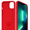 Buff iPhone 13 Pro Max Rubber Fit Kılıf - Kırmızı