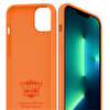 Buff iPhone 13 Pro Max Rubber Fit Kılıf - Turuncu 8682750457673