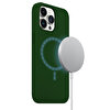 Buff iPhone 13 Pro Max MagSafe Rubber Kılıf-Yeşil 8683548210807