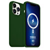 Buff iPhone 13 Pro MagSafe Rubber Fit Kılıf-Yeşil