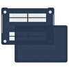 Blogy MacBook Pro 13 İnç Crystal Kılıf - Lacivert