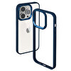 Buff iPhone 14 Pro Max Hybrid Corner Mavi Şeffaf Kılıf 8683548212399