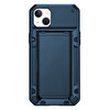 Buff iPhone 14 Plus Slide Armor Kılıf - Mavi 8683548214645