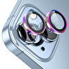 Buff iPhone 13/13 Mini Metal Lens Koruyucu-Renkli 8683548215277