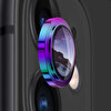Buff iPhone 11/12 Metal Lens Koruyucu-Renkli 8683548215376