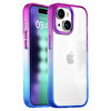 Buff iPhone 15 Plus Air Bumber Rainbow Kılıf - Mor 8683548217172