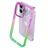 Buff iPhone 15 Plus Air Bumber Rainbow Kılıf-Yeşil 8683548217196